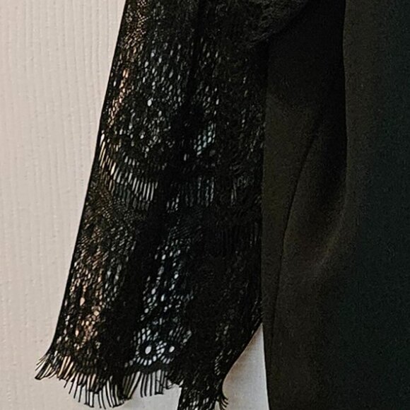 Women's Formal Black Top Plus Size 3X - Picture 4 of 6